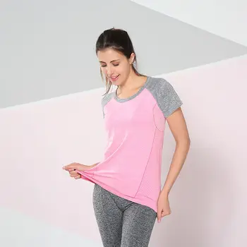 Ridicata De Yoga Și De Fitness De Top Quik Uscat Athleisure Active Wear Tricou Sport Îmbrăcăminte Pentru Femei Maneci Scurte T-Shirt