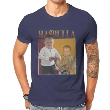 Drăguț Hasbulla Lupta Meme Barbati Tricouri Khabib Blogger Amuzant Tricou Crewneck T-Shirt din Bumbac 100% Imprimat Îmbrăcăminte