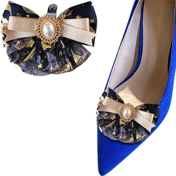 Vintage Fan Clipuri Pantofi ochiurilor de Plasă Gotic Pantofi Înfrumusețarea Detasabila Lolita Pantofi Catarama Femei DIY Accesorii Decor de Pantofi 2 Buc