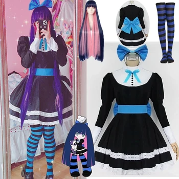 Anime Pantalon și cu Stocare Garterbelt Anarhie Toamna Menajera Femei Cosplay Costum Lolita Rochie + Curea + articole pentru acoperirea capului Hallowen