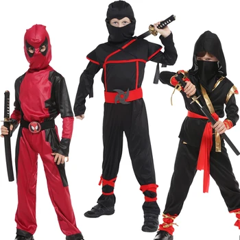 Costume de Halloween pentru Copii Baieti Ninja Petrecere de Fete Războinic Cosplay Petrecere de Carnaval de imbracat pentru Fete Copii