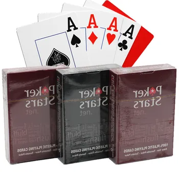 Texas Hold ' em de Plastic de Joc Carte de Joc de Cărți de Poker rezistent la apă Și Plictisitoare poloneză Poker Stars Jocuri cu Ridicata