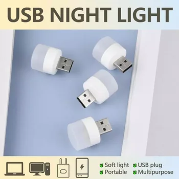 Conectați Lampa de Calculator de Putere Mobil de Încărcare USB Carte Mică Lămpi cu LED-uri de Protecție a Ochilor Lumină de Lectură Mici, Rotunde de Lumină Lumina de Noapte