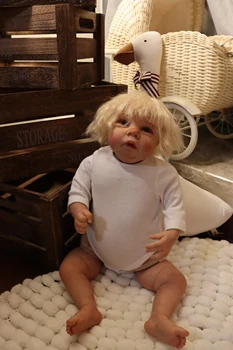 FBBD Artist 50cm Pictat Renăscut Baby Doll Miley Cu Mână de Rădăcini de Păr și Video de Înaltă Calitate Vopsite Terminat Papusa Jucării Pentru Copil