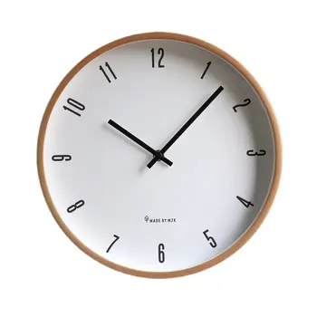 Ceasuri moderne din Lemn Ceas de Perete Camera de zi Mutewall Ceasuri Decor Acasă Decora Ceas HD Pahar de Lux Creative Zegar Scienny