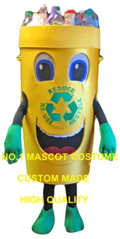 Reciclare poate mascota costum adult de gunoi deșeuri de cenușă coșul de gunoi tema anime, cosplay, costume de carnaval rochie fancy 2854