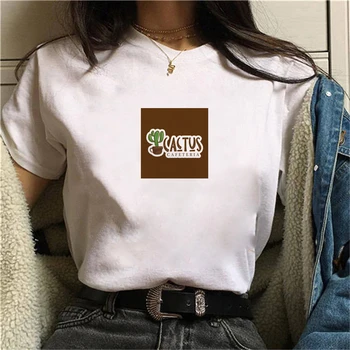 2021 Cactus Tipărite tricou de Vara cu maneci Scurte O-gât Ieftine Tee Haine Casual de Top de sex Feminin tricouri top