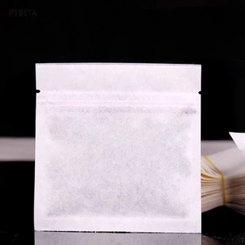 100buc - 9*9cm Fermoar Sigiliul de Hârtie din Bumbac Fund Plat Husa cu Folie de Plastic Interior Praf de Ceai de ambalare produse Alimentare pungi de cadouri