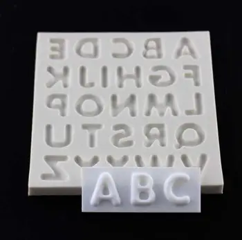 New Sosire 1 pc 3D Scrisoare Alfabet Silicon Bord Mesajul Mucegai Tort Săpun Fondant Topper Mucegai Ciocolată Decorare Instrument DIY