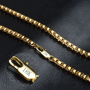 Calitate de Top Simplu, Elegant, de Culoare de Aur Coliere Lanț Pentru Bărbați Bijuterii Accesorii 24inch en-Gros DIY Lanț Lung