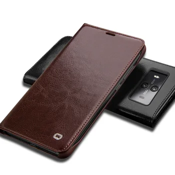 QIALINO Stil Business Piele naturala Cazul în care Telefonul pentru Huawei Mate 10 Ultra Slim Flip Cover pentru Mate 10 Pro pentru 5,9/6.0 inch