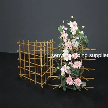 Nou stil Arc Cadru de Fier Fondul Stand de Flori pentru Nunta Petrecere senyu1377