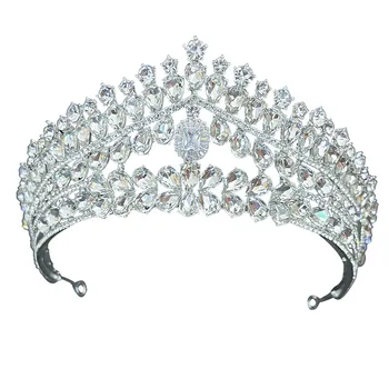 Coroana de mireasă Pălărie Retro Simplu Bandă de Lux din Aliaj de Nunta Coroana de Ziua Accesorii de Par pentru Femei LL@17