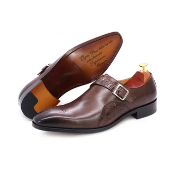 Oamenii De Afaceri De Birou Formale Pantofi Din Piele Zapatos Sociale Masculino Britanic Banchet De Nuntă Din Piele Pantofi Bullock