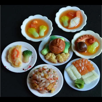 En-gros de Accesorii Papusa Mini Bucătărie Veselă Miniaturi Cana Farfurie Farfurie Decor Jucării pentru Copii Fete 33pcs/Set