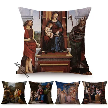 Pictor Renascentist Giotto Dibondone Celebra Pictură În Ulei Doliu Hristos Decorative Canapea Pernă Caz Lenjerie De Pernă Acoperă