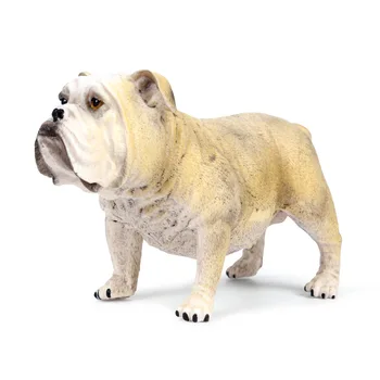 British Bulldog Figura De Simulare De Animale Sălbatice Animale De Companie Câine Jucarii Model Cifre Colector Papusa Colecție De Învățământ Pentru Copii
