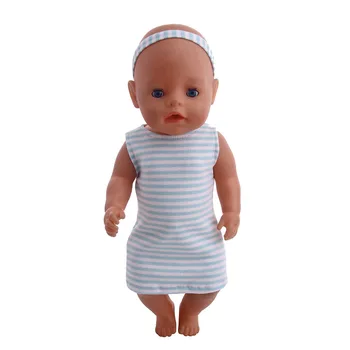 Papusa haine accesorii 3pcs vacanță se potrivesc costum 18inch American Doll&43cm păpușă jucărie cadou