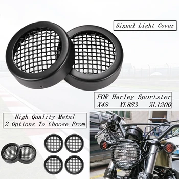 XL 883 XL 1200 Motocicleta Lumina de Semnalizare Negru de Paza Protector Capac de Protecție Grill se Potriveste Pentru Harley Sportster XL883 XL1200