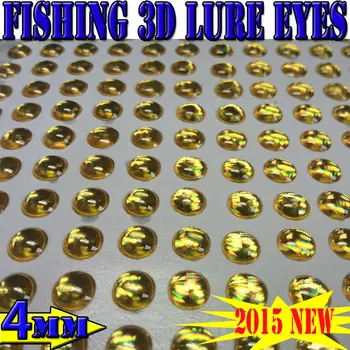 2016new artificiale de pescuit 3d ochi de culoare solidă ochi de pește dimensiune:4MM cantitate:400buc/lot