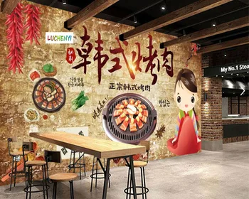 Actele de paredel restaurant stil de preparate din bucătăria coreeană tapet mural, living bucatarie restaurant tapet decor acasă