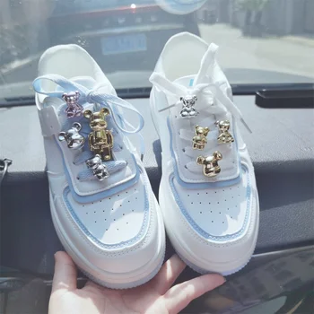 Moda de Calitate Sneaker Accesorii Produs Finit Decoratiuni de Pantofi de Desene animate Drăguț Urs Farmecele pentru Pantofi DIY Minunat All-meci