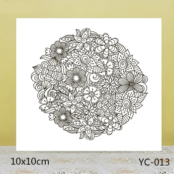 ZhuoAng Frumos Clustere de Flori Clar Timbre Pentru DIY Scrapbooking/Carte de a Face/Album Decorative Silicon Timbru Meserii