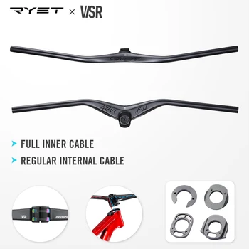 RYET Carbon Ghidon MTB Full Interior Cablu Mâner Integrat bar 780mm -12 Grade SUNT XC-O Bucată de Biciclete de Munte Plat Baruri