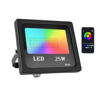 24W RGBW Bluetooth Lumini de Inundații Estompat în aer liber APP de Control Proiectoare LED rezistent la apa Grădină, Terasă Petrecere de Crăciun Etapă Lampa