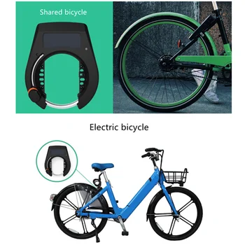 Bicicleta Bluetooth Smart Lock Solar de Încărcare Mobile APP Control de la Distanță Metal rezistent la apa de Alarmă de Blocare Biciclete Universal de Blocare Biciclete