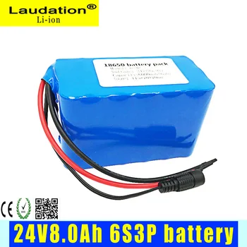 18650 Pachetul Reîncărcabilă Battery24V Battery BMS 25.2 V 8Ah/8000mAh Pentru Navigator GPS/Camera/Biciclete Electrice/LED/Lumina Cinstit Magazin