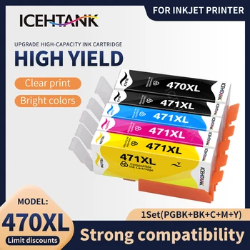 Icehtank PGI470 IGP-470 BK 470 C LI 471 compatibil cartuș de cerneală pentru canon PIXMA MG5740 MG8640 TS5040 TS6040 TS 5040 TS6040