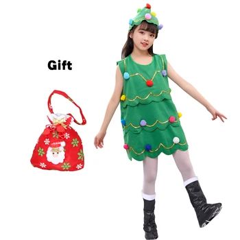 Copii De Crăciun Costum De Moș Crăciun Cosplay Cu Cizme, Pălărie Copil Salopeta X-Mas Tinuta Cadou Pentru Băieți Și Fete