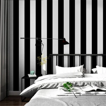 beibehang noua dungi Verticale tapet modern, minimalist stil industrial argintiu negru Nordic fashion TV de fundal de hârtie de perete