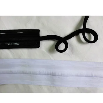5yards pachet de Siliciu Sprijinit Elastic 35mm în negru 50mm în alb suplimentar de prindere de curea pentru pantaloni scurți sport, costume de baie, pantaloni