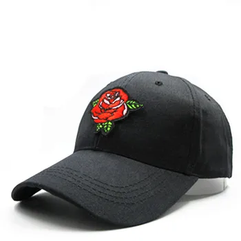 2021 Rose Floare Broderie de Bumbac Șapcă de Baseball Capac de Hip-hop Reglabil Snapback Pălării pentru Bărbați și Femei 188
