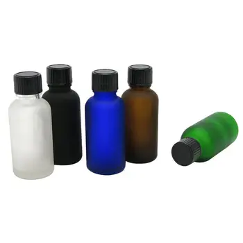 12pcs 30ml 1oz Îngheț Chihlimbar Albastru Clar de Sticlă Verde Sticlă Cu Negru Capac din Plastic Pentru Esențial Ulei de Masaj Ser Parfum