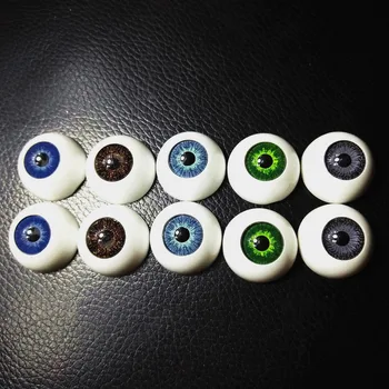 20buc(10 Perechi) BJD 22MM păpuși ochii Plastic accesorii papusa Reborn Mix De 5 Culori Jumătate Rotund ochi Ochi pentru Jucarii si Accesorii