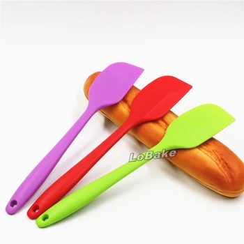 (3pcs/lot) de dimensiuni Mari total spatula de Silicon espatula de silicon Racleta de panificatie pentru bucatarie instrumente de gătit culori aleatorii