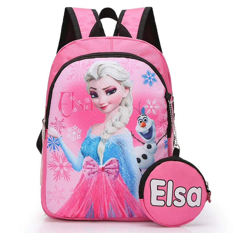 2 buc Disney printesa 3-6 ani ghiozdan+portofel Frozen Elsa fată băiat geanta rucsac copii gradinita rucsac