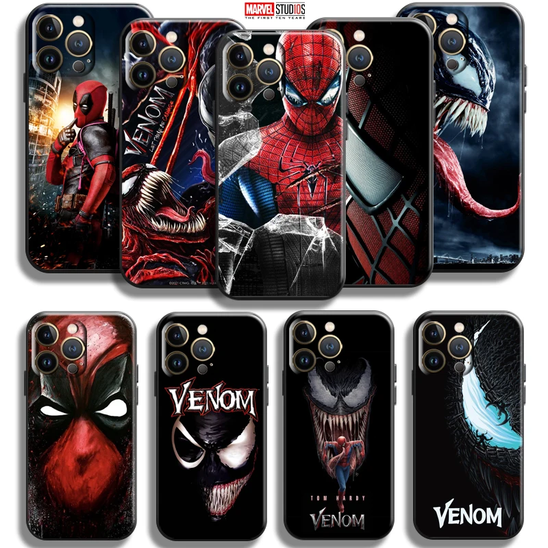 Veninul Spiderman Deadpool Pentru Apple iPhone 13 12 11 Pro Max Mini X XR XS Max SE 5 5s 6 6S 7 8 Plus Telefon Caz Carcasa