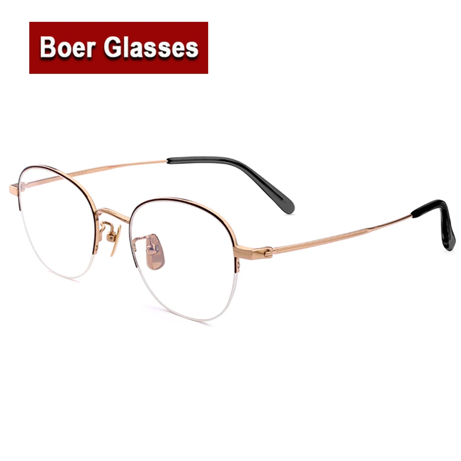 Noul sosit vânzare fierbinte Retro de înaltă calitate titan pur full rim ochelari ochelari rama de ochelari baza de prescriptie medicala H0602